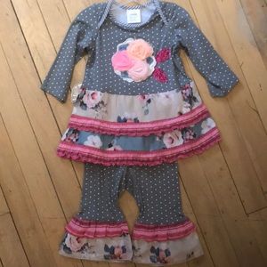 Zaza Couture Two Piece Baby Girl Outfit